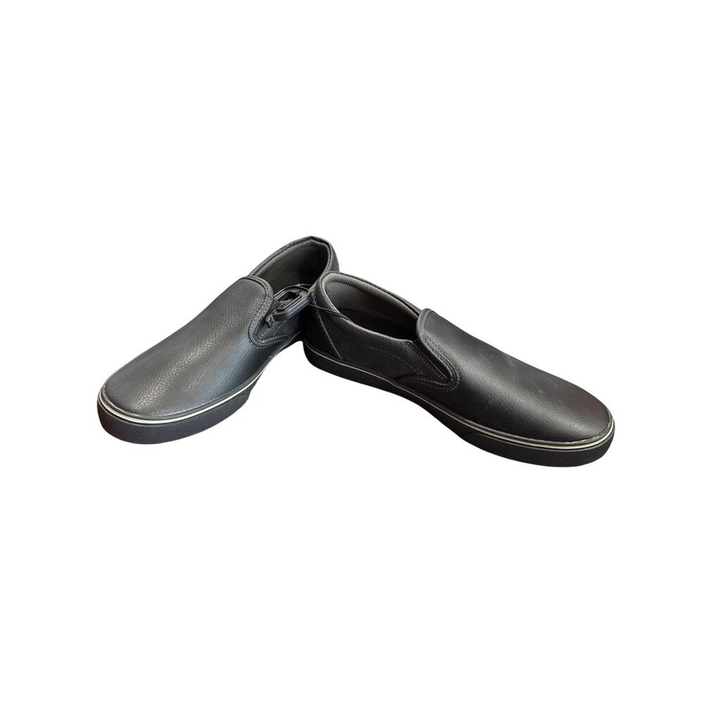 Tredsafe Eduro Pro Mens Black Leather Slip-On Loafers Size 10 SKU8120